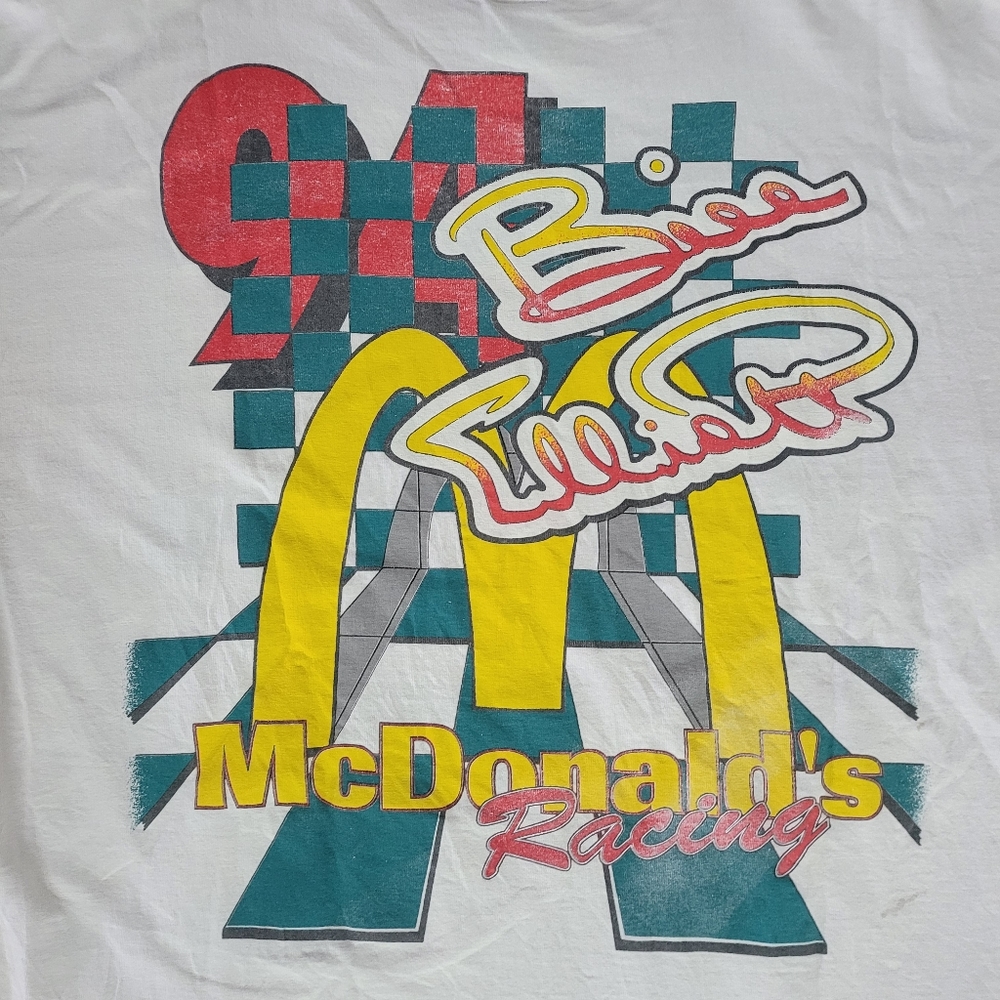 Bill Elliot McDonald's Racing Nascar All Over Tee